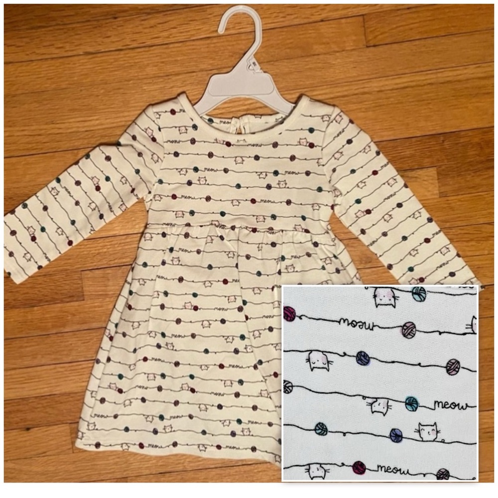 Jumping Bean 18M cat dress NWT super cute!!